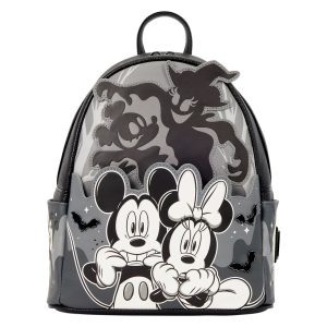 Loungefly - Mickey & Minnie Ghost Light Up Glow Mini Backpack