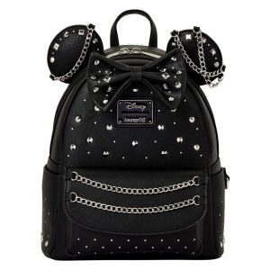 Loungefly - Disney Minnie Studs And Chains Mini Backpack