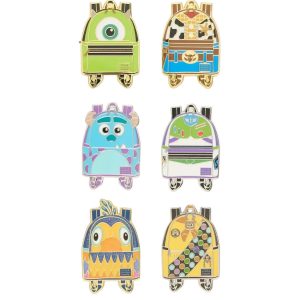 Loungefly - Disney Pixar Characters Mini Bkpk Mystery Pins CDU of 12